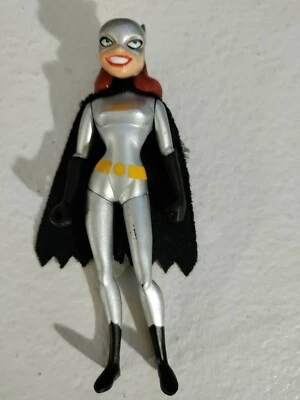 DC Batman Batgirl Action Figure Silver Outfit 4 Inch Mattel 2003 - Image 1 of 3