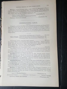 1873 Bericht Pennsylvania Kanal Columbia Holidaysburg Farrandsville WyomingValley - Bild 1 von 4
