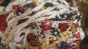 CLEARANCE GRAB A BAG 20 yards pre cut Venice Venise laces Random Narrow Mostly - Picture 1 of 4