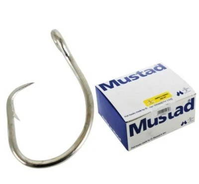 MUSTAD 39960-DT-FORGED 2X STRONG DURATIN  CIRCLE HOOKS CHOOSE SIZE 100PK! - Image 1 of 4