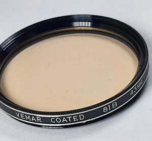43mm 81B 81 B Warming Glass Lens Japan Filter 43 mm Japan 81-B E-43 Vemar Warm - Picture 1 of 6
