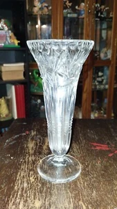Crystal Star Flower Vase 9 In Tall - Picture 1 of 4