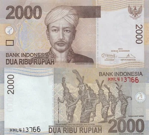 Indonesia 2000 Rupiah (2013) - Prince/Dancers/Replacement Notes/p-148d UNC - Picture 1 of 3