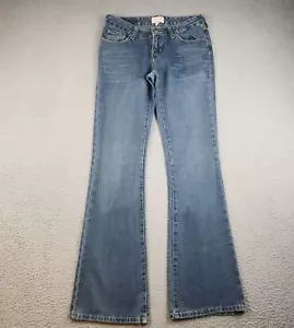 VTG Abercrombie & Fitch Jeans Womens 2 (30x33) Blue Y2K Flare Leg Low Rise Denim - Picture 1 of 12