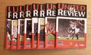 Manchester United 2001/02 Season select from menu of Home League Programmes L-W - Picture 1 of 9
