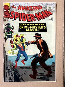 Amazing Spider-man 26 (1965) 1st app of Crime Master. Green Goblin app, cents - Picture 1 of 15