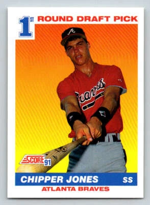 1991 Score #671 Chipper Jones RC (ref 203937) - Image 1 of 2