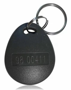 2 RFID Proximity Key Fobs 26 Bit Wiegand H10301 Keyless 125 kHZ--Thick, Grey - Picture 1 of 2