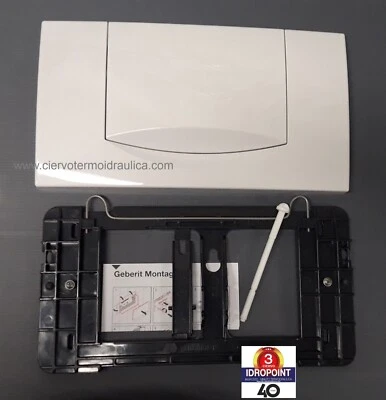 GEBERIT 115.222.11.1 PLACCA 200F MONOTASTO BIANCA