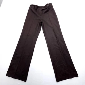 Ann Taylor Audrey Wide Leg Dress Pants Womens 4 Brown Wool Cashmere Blend 32"Ins - Picture 1 of 12