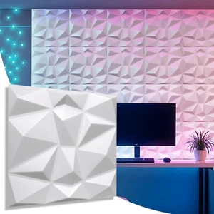 7,5qm/30 Stück 3D Wandpaneele Deckenpaneele Platten Paneele Diamant Polystyrol - Bild 1 von 11