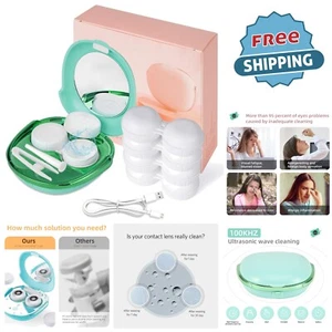 Ultrasonic Contact Lens Cleaner Portable USB 3-5 Min Quick Cleaning Travel - Picture 1 of 11