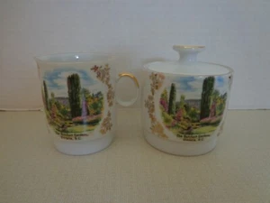 Vintage Zucker- und Milchkännchen W. Germany THE BUTCHART GARDENS VICTORIA B.C. Sehr guter Zustand - Bild 1 von 10