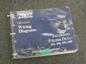 2002 Ford Excursion F Super Duty F250 F350 Truck Wiring Diagrams Service Manual - Picture 1 of 1