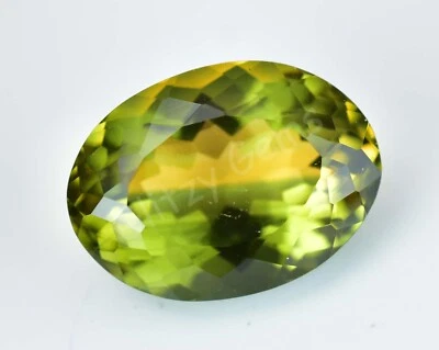 Natürlich Zweifarbig ( Gelb & Grün) Turmalin 10.90 CT Oval Zertifiziert - Bild 1 von 4