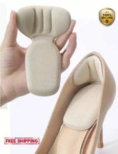 2 pairs Heel Pads Inserts – Improve Fit & Comfort for Loose Shoes - NEW - Picture 1 of 9