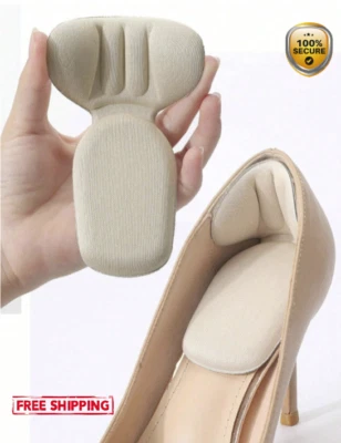 2 pares de inserciones de almohadillas para el talón - Mejora el ajuste y la comodidad para zapatos sueltos - NUEVO Foto 1 de 4