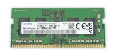 HP 4GB M471A5244CB0-CTD DDR4 2666MHz 260pin SODIMM L02854-971 4VN05UT#ABA - Image 1 of 4