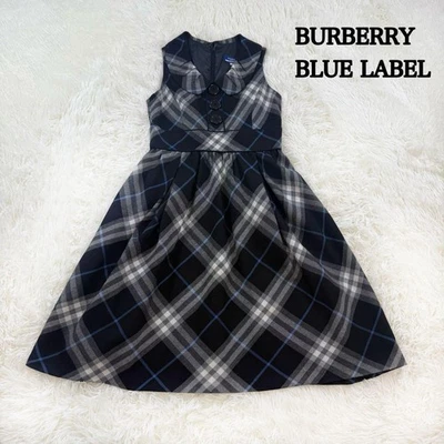 Burberry Blue Label Nova Check Flare Dress Sleeveless Size 36 Used - Image 1 of 4