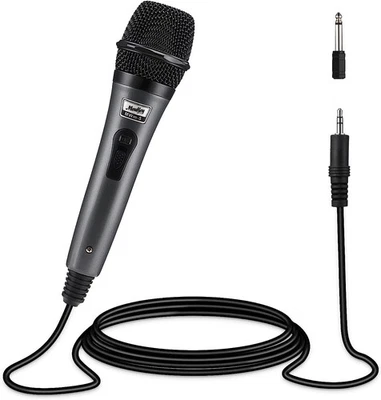 Wired Handheld Vocal Microphone, Metal XLR Dynamic Cardioid Mic with 13 ft Ca... - Image 1 of 4