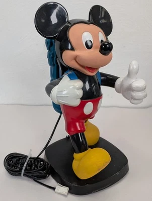 Vintage 1980s Disney Tyco Mickey Mouse Push Button Phone Telephone Working - Image 1 of 4