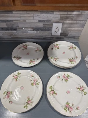 Conjunto de 7 pratos de jantar Canonsburg The Hallmark of Quality ouro 22kt aparados - Imagem 1 de 4