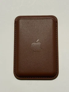 Portefeuille en cuir avec MagSafe pour iPhone - Marron - NEUF - Photo 1 sur 4