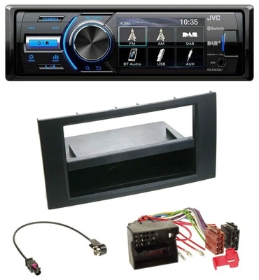 JVC Bluetooth MP3 USB DAB Autoradio für Ford Focus Fiesta 04-08 schwarz - Bild 1 von 4