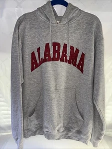 Alabama Hoodie XL Grey Long Sleeve Sweatshirt Red Oak Sportswear - Picture 1 of 9
