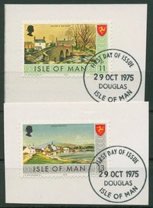 Isle of Man 1975 Sehenswürdigkeiten 72/73 gestempelt, Briefstücke - Picture 1 of 1