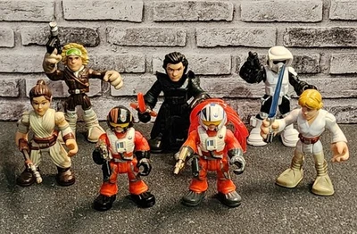 Lote de 7 figuras de acción Hasbro Playskool Star Wars Galactic Heroes 2014-2015 Foto 1 de 4