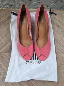 Corello Pink Peep Toe Wedge Sz 10 - Picture 1 of 8