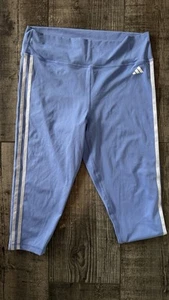 adidas training hose damen Leggings Kurz Gym XL Blau Hellblau Gym Trainingshose - Bild 1 von 5