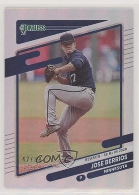 2021 Panini Donruss Season Stat Line /68 Jose Berrios #164 - Image 1 of 2