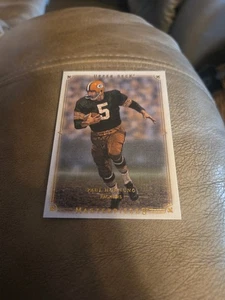 Tarjeta de fútbol americano 2008 Upper Deck Masterpieces #67 Paul Hornung Green Bay Packers - Imagen 1 de 2