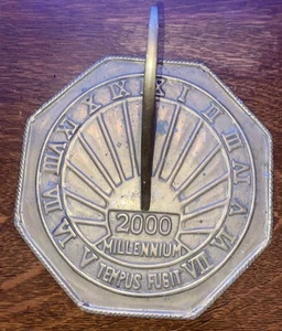 Millennium 2000 Tempus Fugit Sundial Starburst Design 9.5” - Picture 1 of 5
