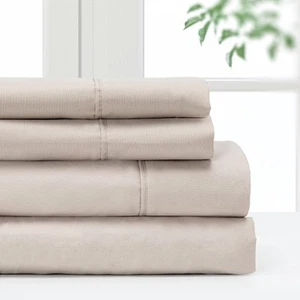 Bedding King Bed Sheet Set- 4 Pieces Bedding- 100% Polyester Microfiber- Supe... - Picture 1 of 6
