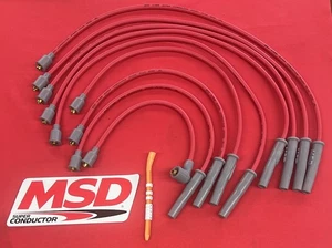Juego de cables de bujía súper conductor MSD 31309, Chrysler 318-360, enchufe - Imagen 1 de 3
