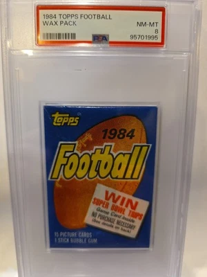 1984 Topps Football WAX PACK  PSA 8 ELWAY MARINO RC - Image 1 of 2