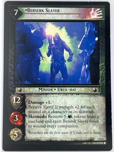 LORD OF THE RINGS TCG HELM'S DEEP RARE CARD 5R47 BERSERK SLAYER lp - Picture 1 of 1