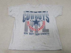 Vintage Dallas Cowboys Shirt Erwachsene Large 1993 Weltmeister Ho Bout Them - Bild 1 von 12