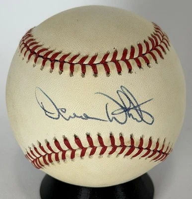 DEVON WHITE ANGELS BLUE JAYS FIRMADO LIGA AMERICANA PELOTA MARRÓN BÉISBOL REAL Foto 1 de 4