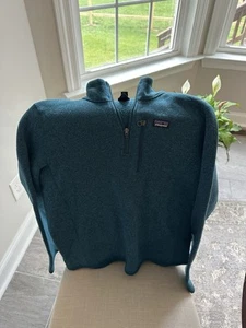 Patagonia Youth Pull Over XXL 1/4 zip sweatshirt  blue  - Picture 1 of 2