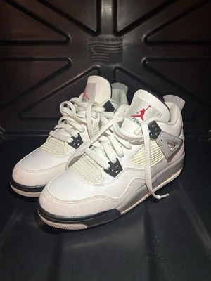 Air Jordan 4 Retro OG BG Blanco Cemento 2016 6Y 836016-192 Foto 1 de 4