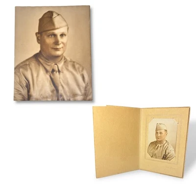 Портретные фотографии солдат армии США времен Второй мировой войны тонированные вручную Тули-Майрон Нэшвилл примерно 1940-е - Изображение 1 из 4