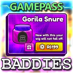 GORILA SNURE GAMEPASS - Roblox Baddies 💎GÜNSTIG • SCHNELLE LIEFERUNG⚡ - Bild 1 von 1