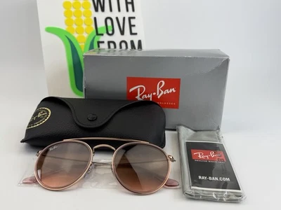 Новый RAY-BAN солнцезащитные очки круглый двойной мост RB 3647-N 9069/A5 розовый бронзы меди - Изображение 1 из 4