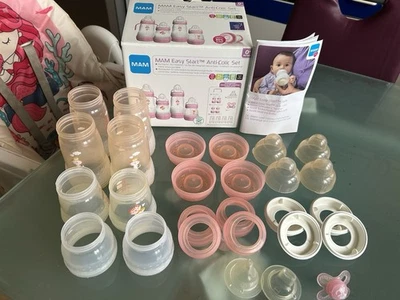 MAM Easy Start Anti-Colic Combi-Set Babyflasche ROSA 0+ Months - Bild 1 von 4