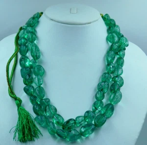 Precioso Collar de Caída Étnico Indio Moda Collar Patrimonio Verde Real - Imagen 1 de 6