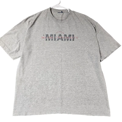 Vintage Miami University Shirt Mens XL Extra Large Gray College Graphic Print - Image 1 of 4